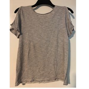 Open shoulder casual blouse